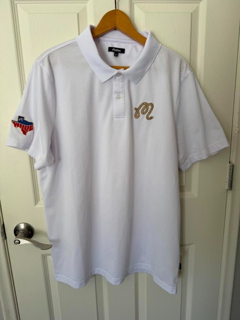 Malbon x Willie Nelson Pique Polo XL
